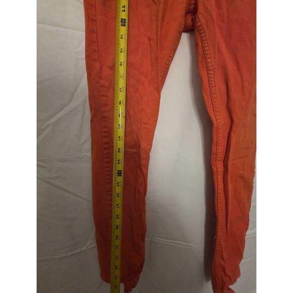 Arizona Jean Company Super Skinny Orange Jeans Women’s Size 11 - Picture 4 of 5